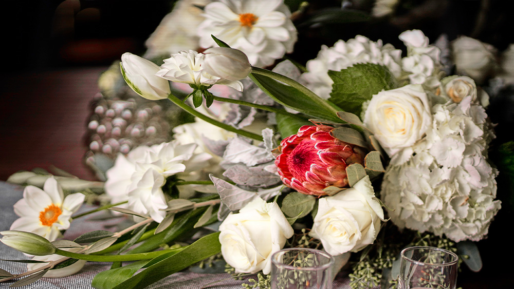 White tulips and roses wedding flowers - Wedding Floral Designs - Prim + Poppy Event Floral Designers - Nashville, TN